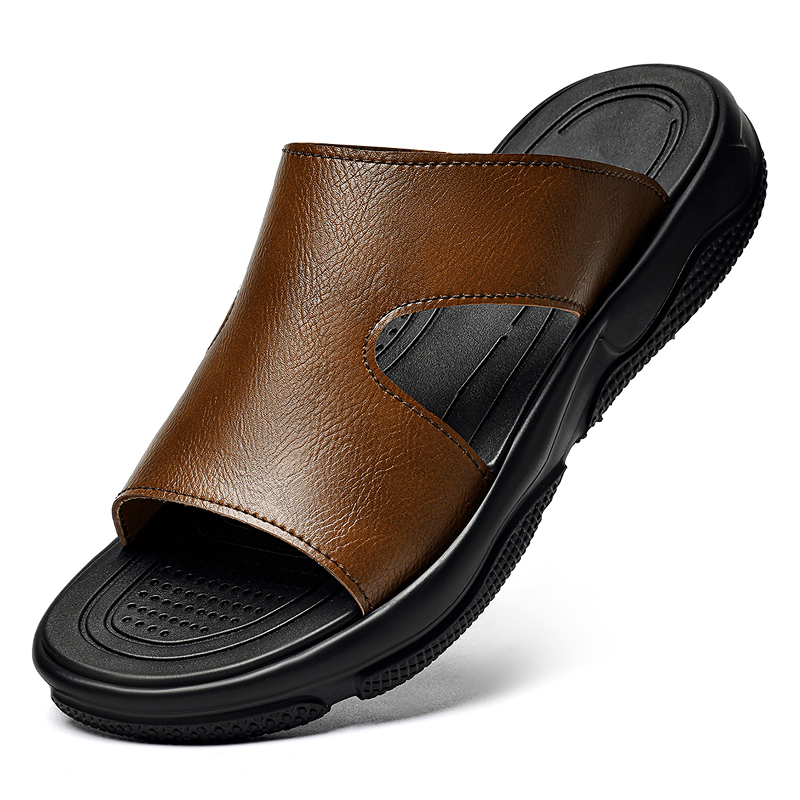 Men'S Shoes Hugo Boss - Sandales à enfiler en cuir pour