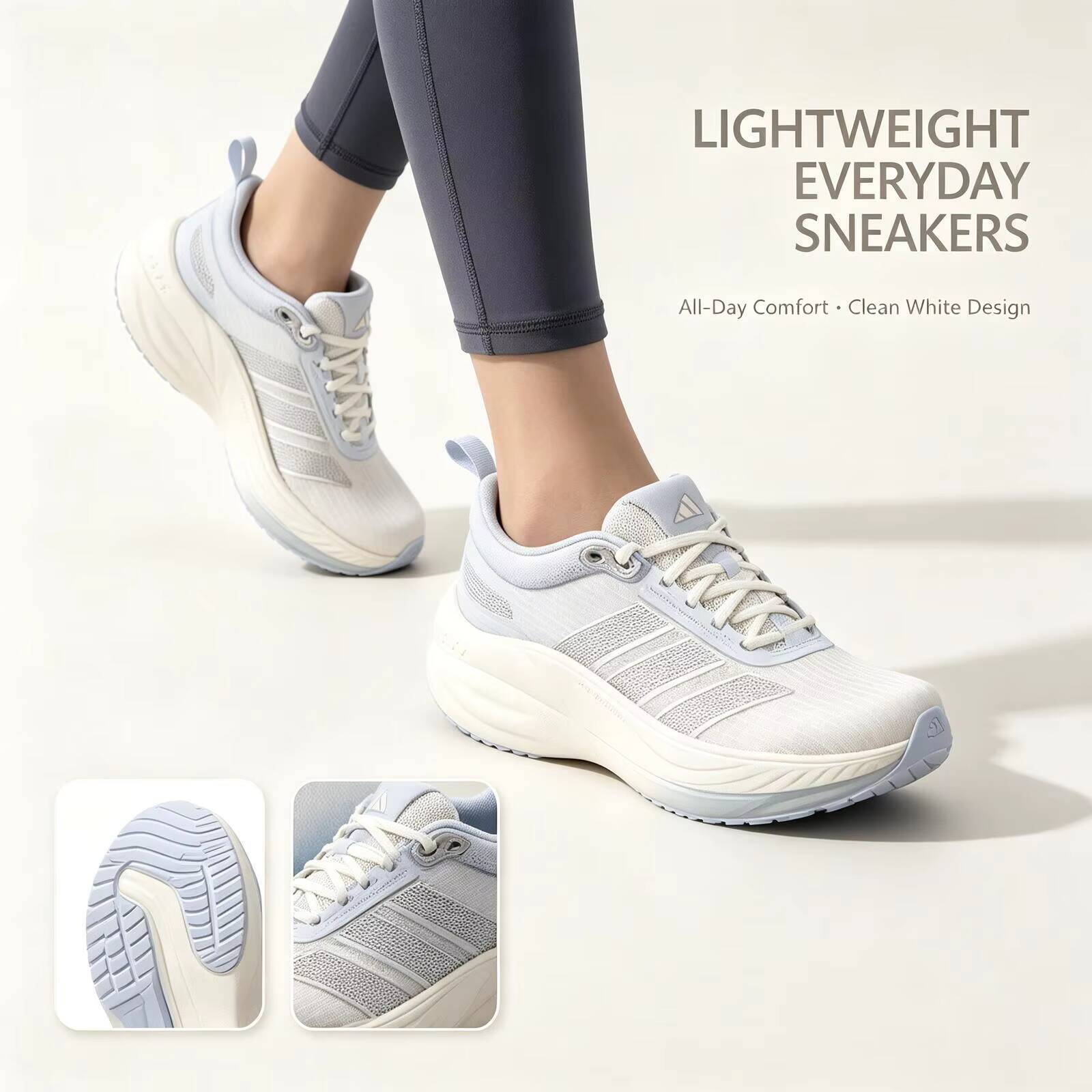 Men Shoes Running Adidas - Adidas Baskets blanches pour femmes et