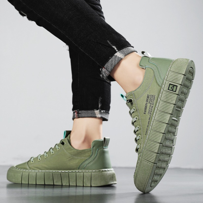 Men'S Shoes Casual Sneakers - Baskets basses en toile à semelle