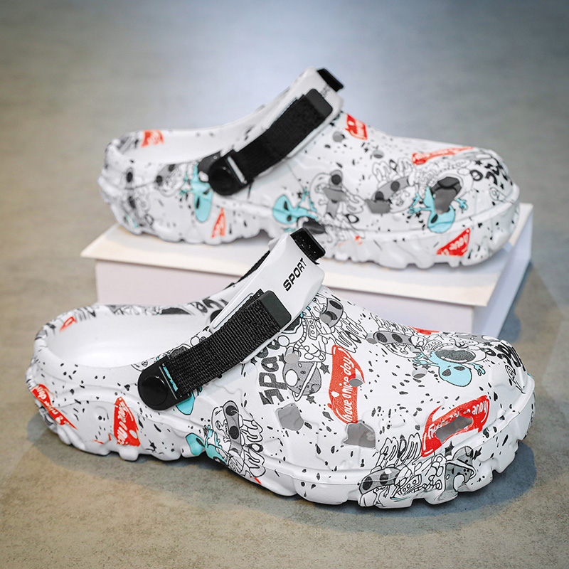 Men'S Shoes With Wide Toe Box - Sabots camouflage pour hommes, grandes tailles
