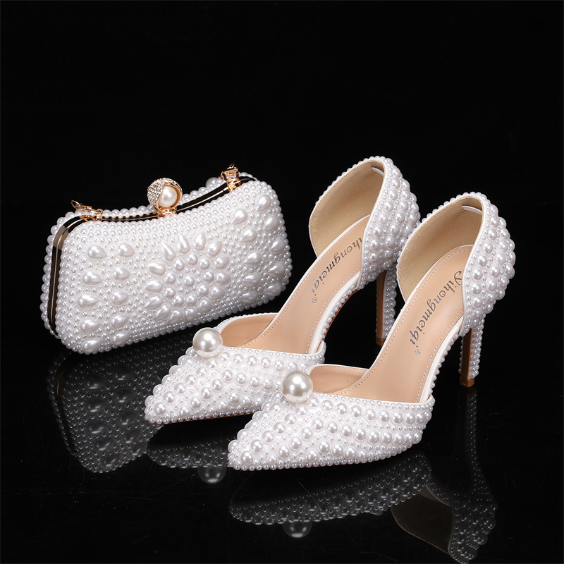 Men Shoes Elegant - Ensemble sac et chaussures pour femmes,