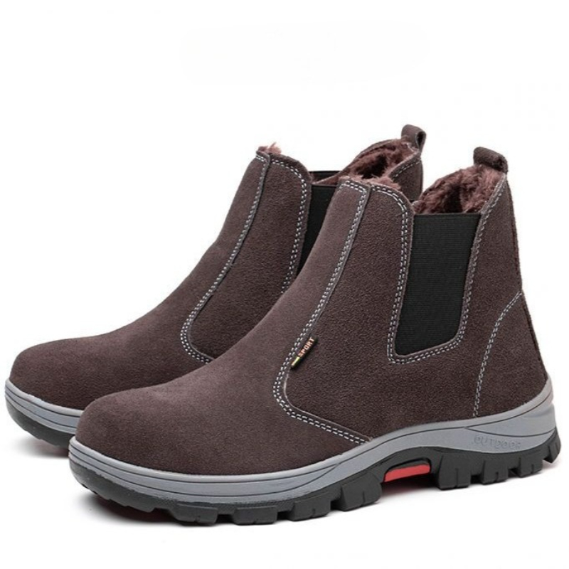 Men Shoes Online - Chaussures de soudage montantes en cuir