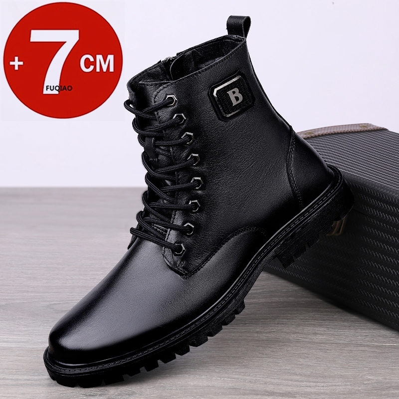 Bottines rehaussantes en cuir  - Men'S Shoes Hugo Boss avis et prix