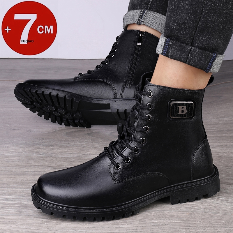 Bottines rehaussantes en cuir  - Men'S Shoes Hugo Boss avis et prix