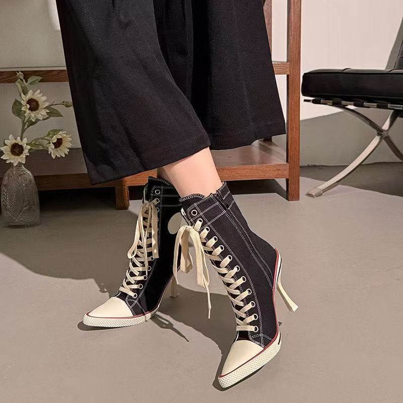 Chaussures Y2K pour filles, ch - Canvas Sneaker High avis et prix