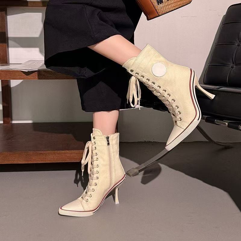 Chaussures Y2K pour filles, ch - Canvas Sneaker High avis et prix