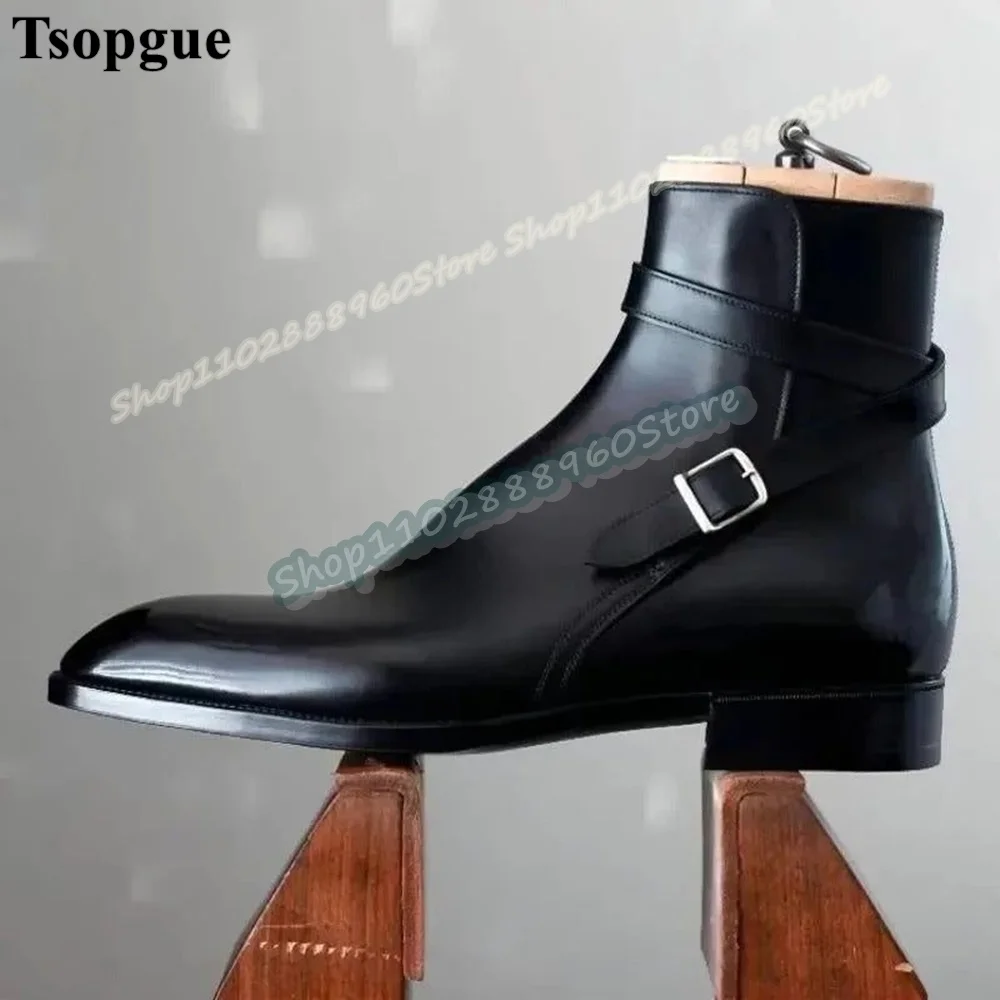 Bottines en cuir noir avancé p - Men Shoes Boss avis et prix