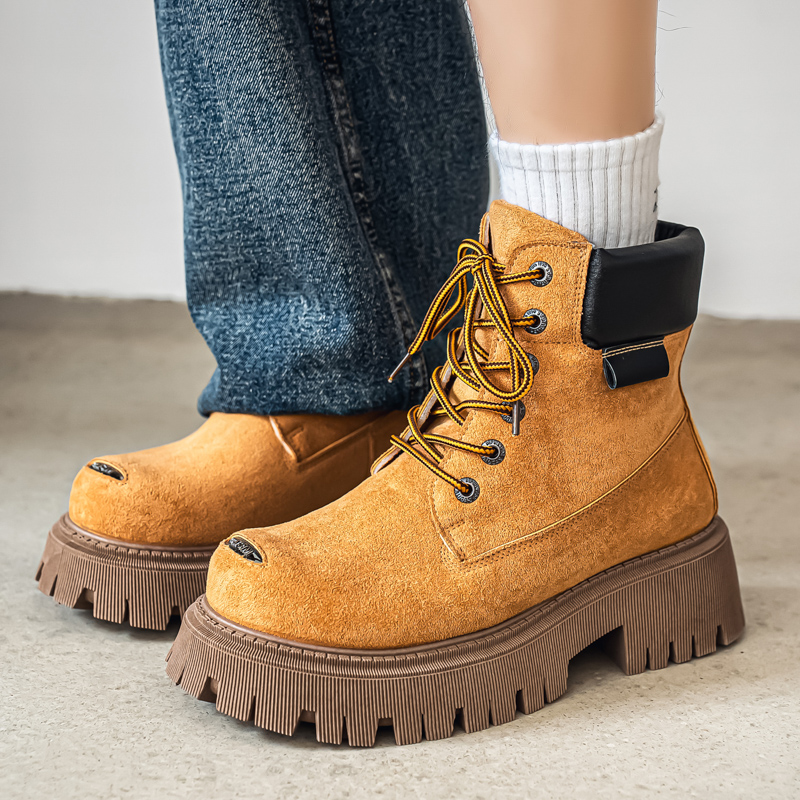 Bottes montantes classiques en - Men'S Shoes With Wide Toe Box avis et prix
