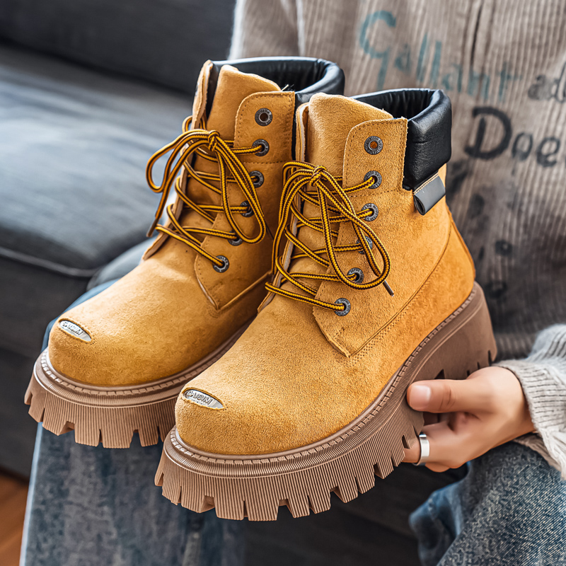 Bottes montantes classiques en - Men'S Shoes With Wide Toe Box avis et prix