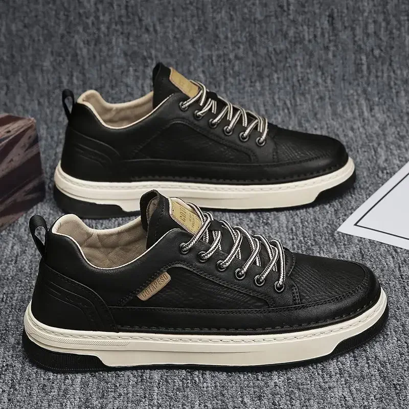 Chaussures en cuir décontracté - Men Shoes For Office Work avis et prix