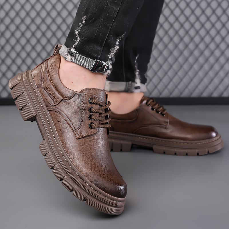 Chaussures en cuir décontracté - Men Shoes For Office Work avis et prix