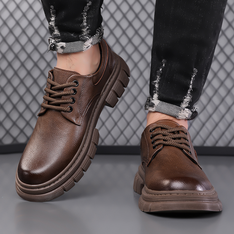 Chaussures en cuir décontracté - Men Shoes For Office Work avis et prix