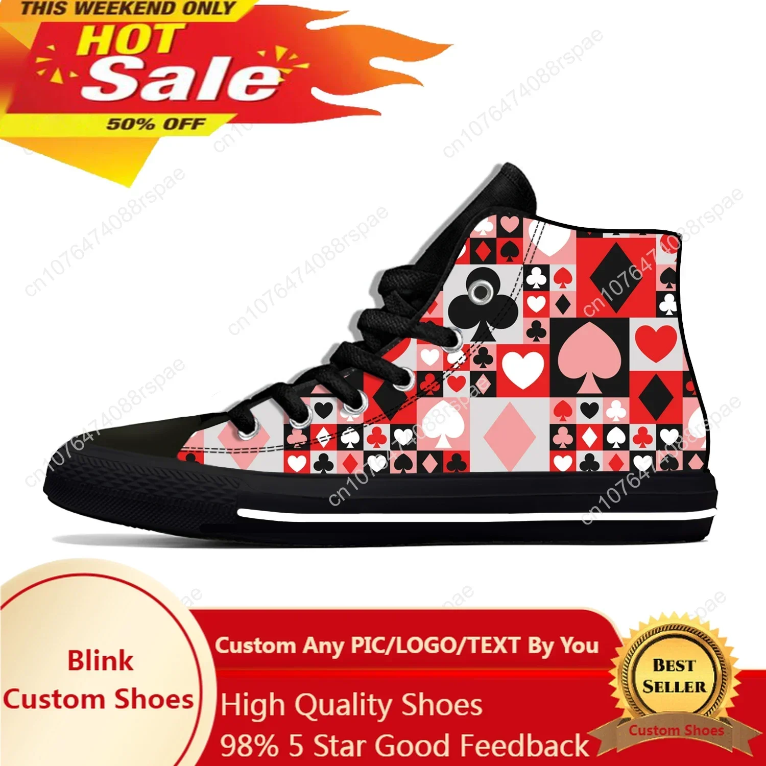 Été carte à jouer symbole Poke - Canvas Sneaker High avis et prix