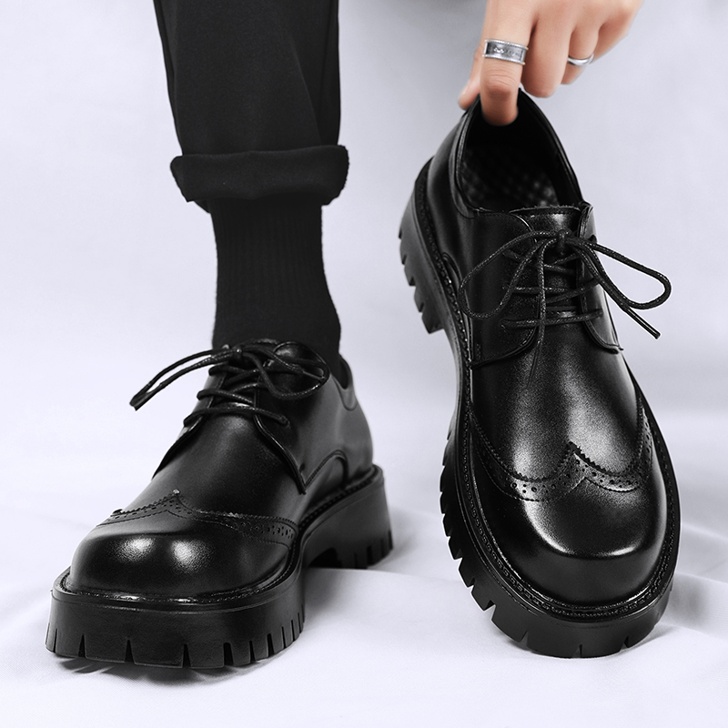 Chaussures en cuir noir uni po - Men Shoes Louboutin avis et prix