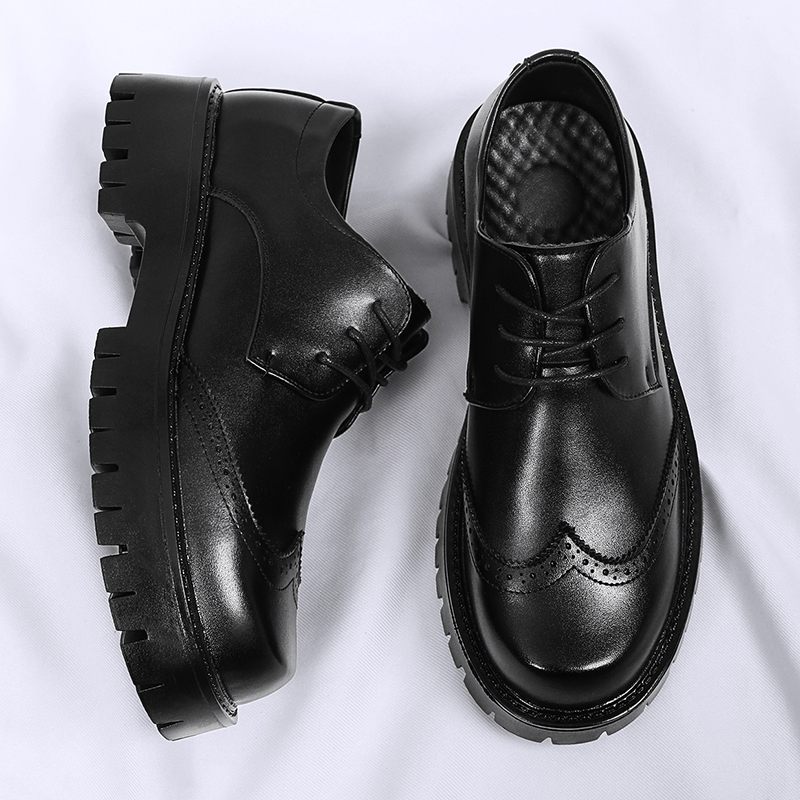 Chaussures en cuir noir uni po - Men Shoes Louboutin avis et prix