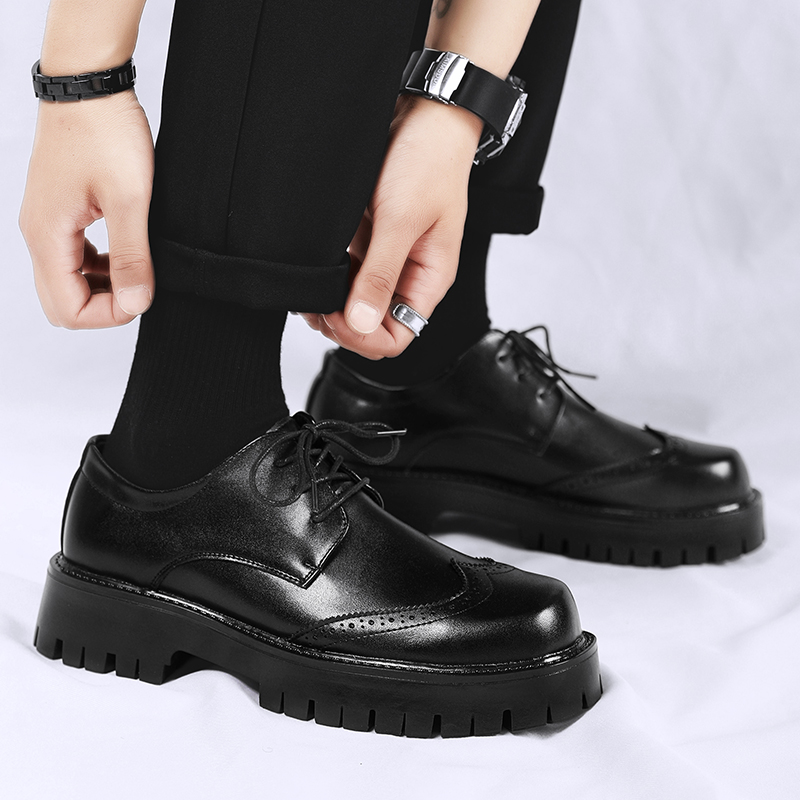 Chaussures en cuir noir uni po - Men Shoes Louboutin avis et prix