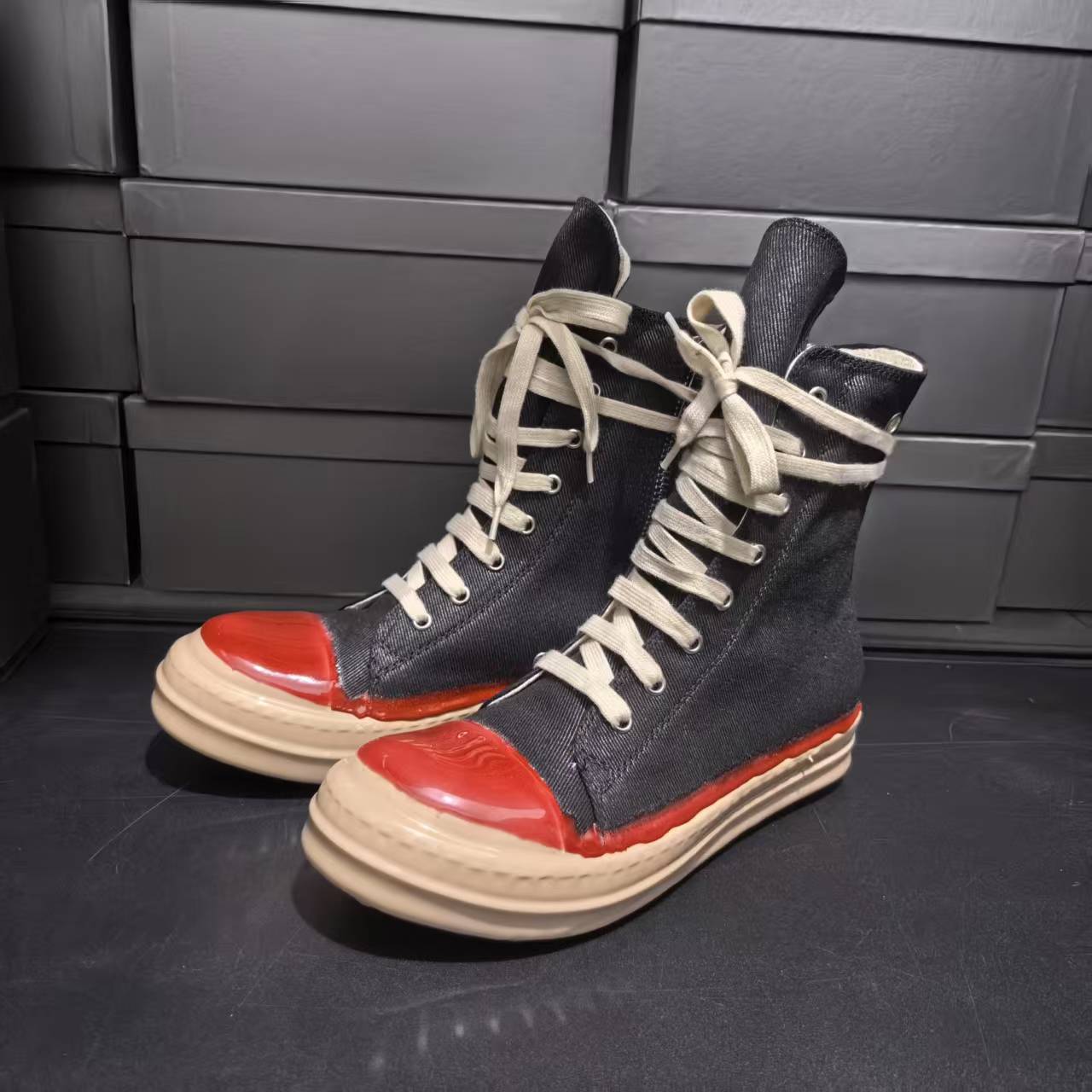 Bottes à lacets pour femmes au - Canvas Sneaker High avis et prix