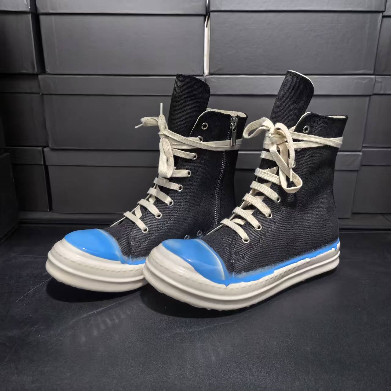 Bottes à lacets pour femmes au - Canvas Sneaker High avis et prix