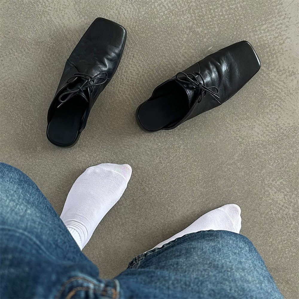 Mules en cuir de vachette lavé - Men Shoes For Office Work avis et prix
