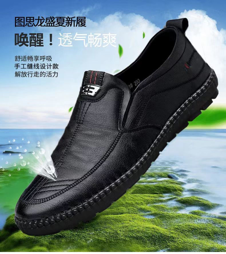 Mocassins en cuir pour hommes, - Men Shoes For Office Work avis et prix