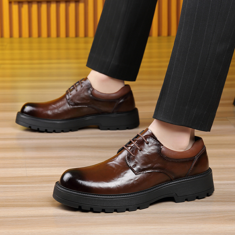Chaussures en cuir décontracté - Men Shoes For Office Work avis et prix